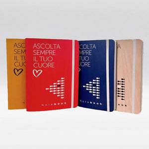 NOTEBOOK “ASCOLTA SEMPRE IL TUO CUORE” CON FRASI FILOSOFICHE
