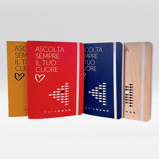 NOTEBOOK “ASCOLTA SEMPRE IL TUO CUORE” CON FRASI FILOSOFICHE