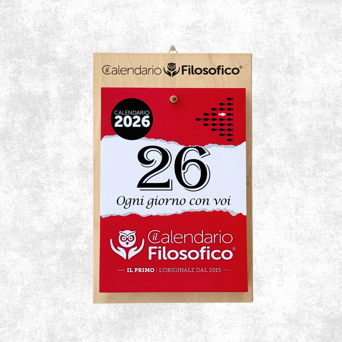 CALENDARIO FILOSOFICO 2026 -  A4 GRANDE 21x30 CM - CON SUPPORTO DA APPENDERE