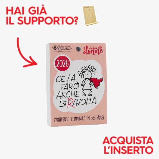 CALENDARIO DELLE DONNE 2026 - A6 PICCOLO 10x14 CM - INSERTO
