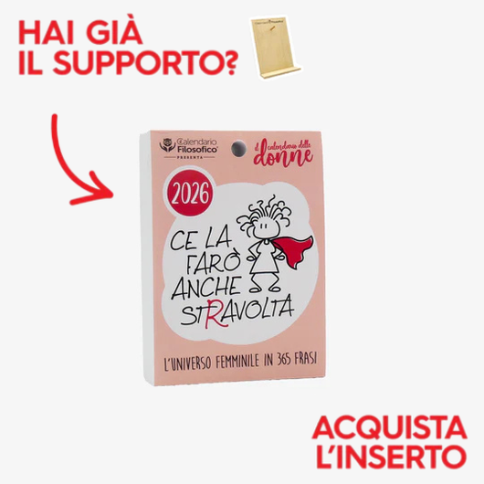 CALENDARIO DELLE DONNE 2026 - A6 PICCOLO 10x14 CM - INSERTO