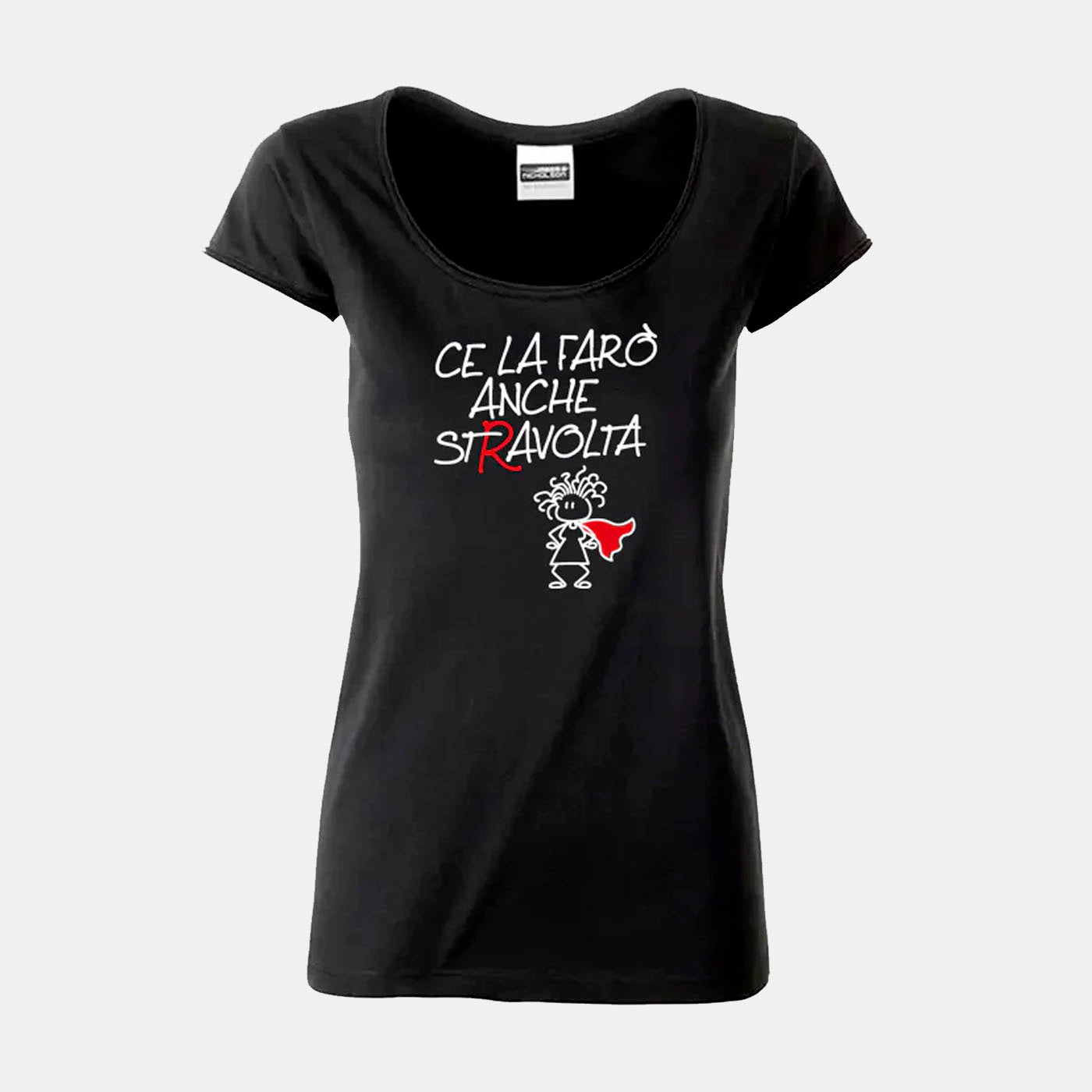 T- SHIRT - MAGLIETTA NERA DA DONNA 