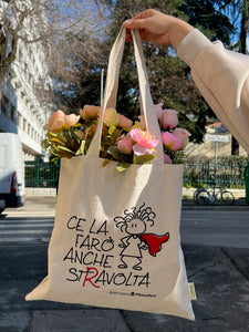 SHOPPER BAG "CE LA FARO’ ANCHE STRAVOLTA"