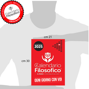 CALENDARIO FILOSOFICO 2025 - A4 GRANDE 21 x 30 CM - INSERTO