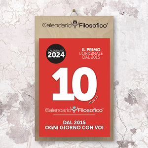 CALENDARIO FILOSOFICO 2024 -  A4 GRANDE 21x30 CM - CON SUPPORTO DA APPENDERE