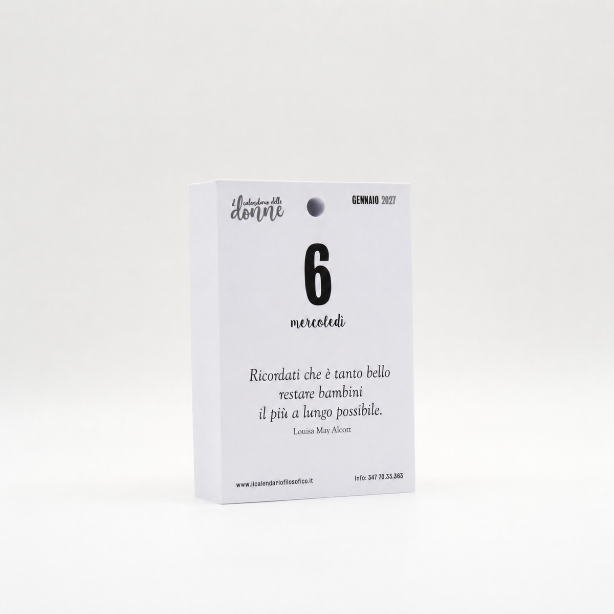CALENDARIO DELLE DONNE 2027 - A6 PICCOLO 10x14 CM - INSERTO