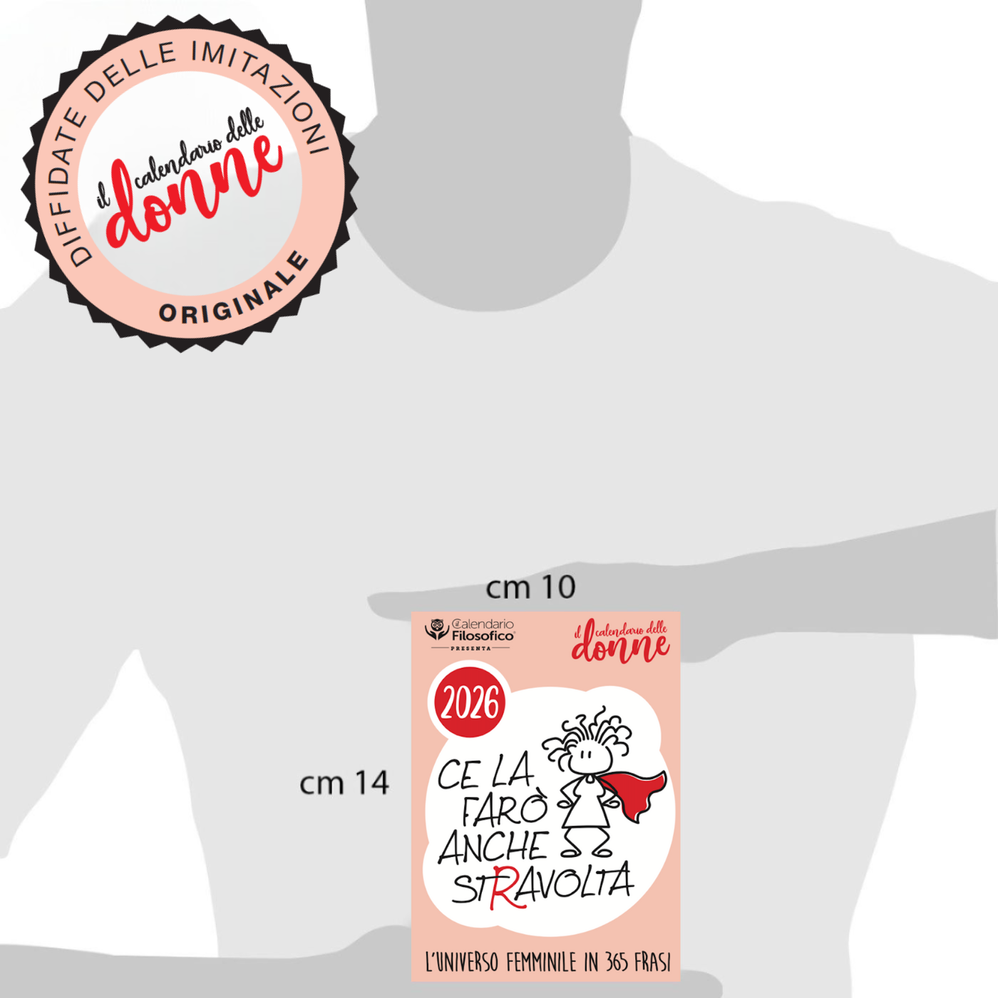 CALENDARIO DELLE DONNE 2026 - A6 PICCOLO 10x14 CM - INSERTO