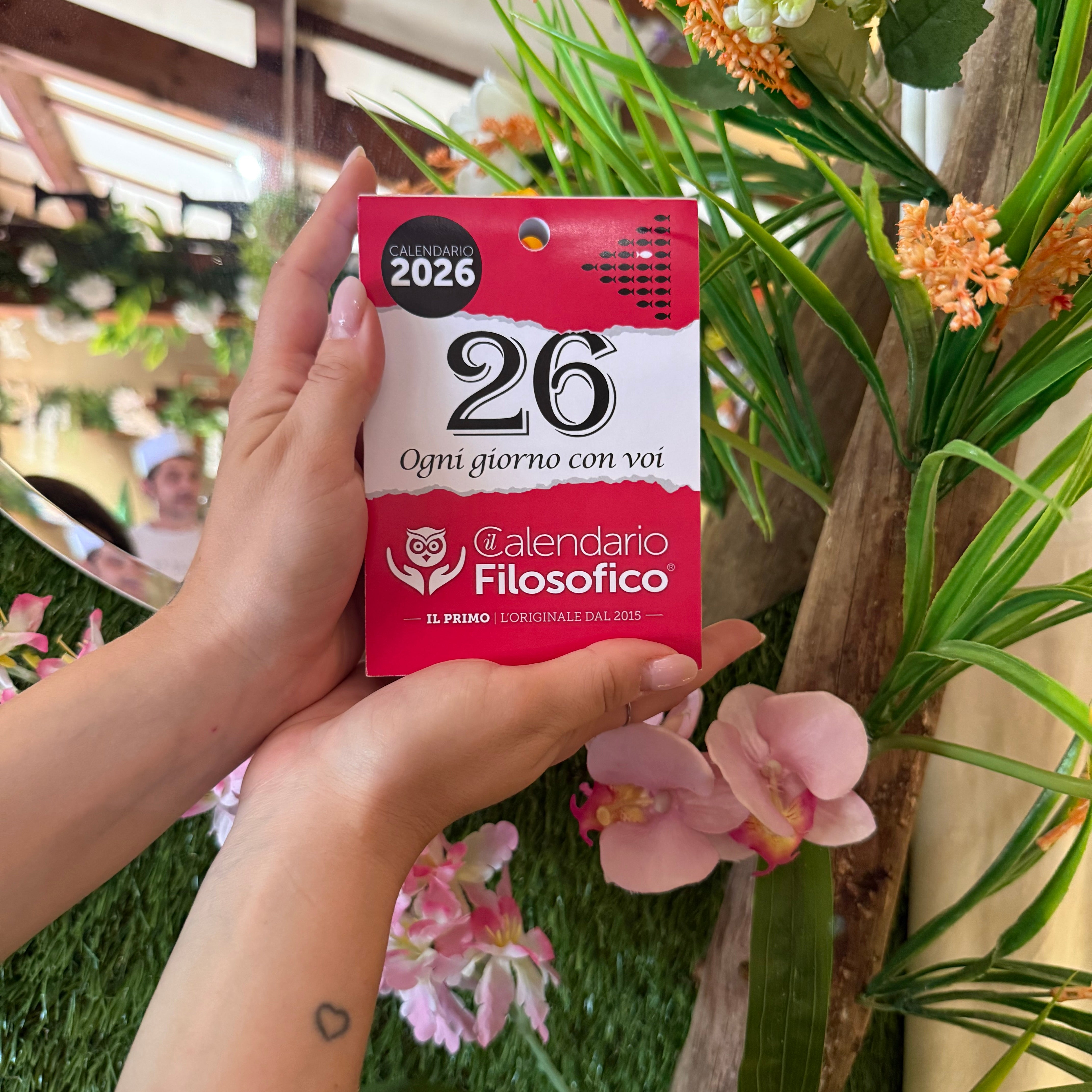 CALENDARIO FILOSOFICO 2026 - A6 PICCOLO 10 x 14 CM - INSERTO