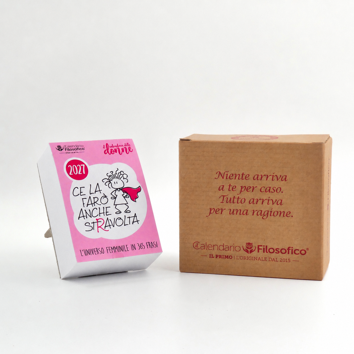 CALENDARIO DELLE DONNE 2027 - A7 MIDI 7,4 x 10,5  CM - SUPPORTO IN CARTONE E SCATOLA REGALO