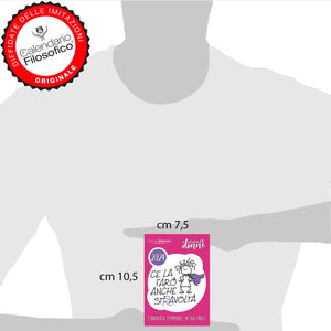 CALENDARIO DELLE DONNE 2024 - A7 MIDI 7,4 x 10,5  CM - SUPPORTO IN CARTONE E SCATOLA REGALO