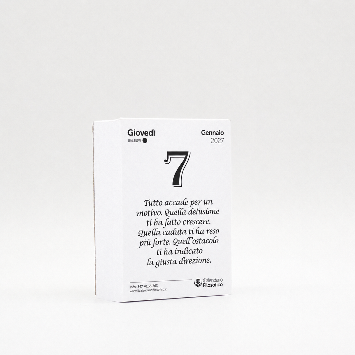 CALENDARIO FILOSOFICO 2027 -  A7 MIDI 7,4 x 10,5 CM - INSERTO