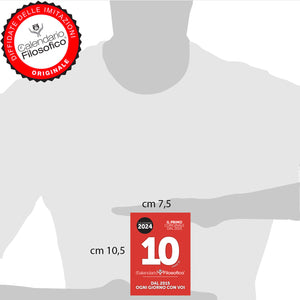 CALENDARIO FILOSOFICO 2025 - A7 MIDI 7,4 x 10,5  CM - CON CALAMITA