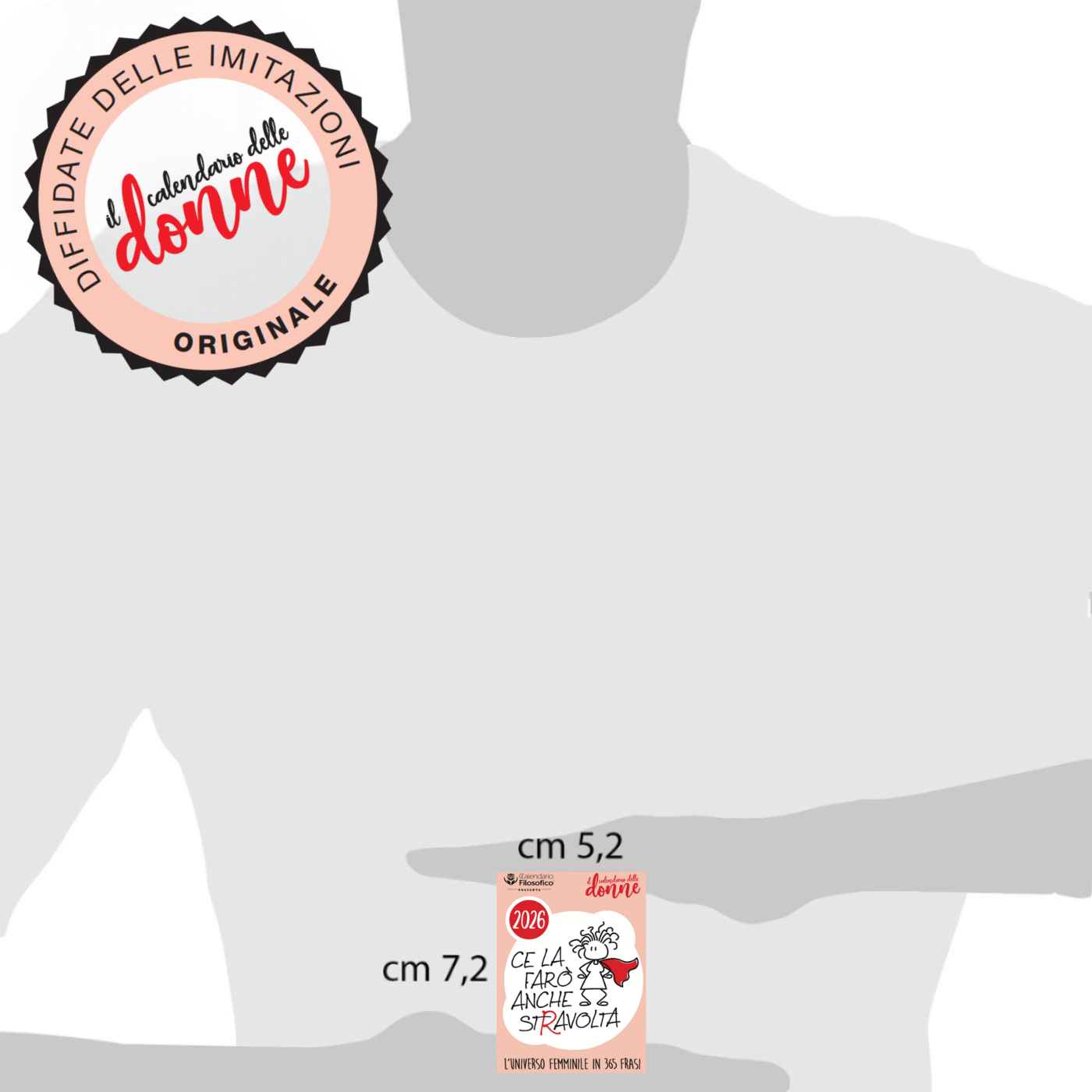 CALENDARIO DELLE DONNE 2026 - A8 MIGNON 5,2 x 7,2 CM