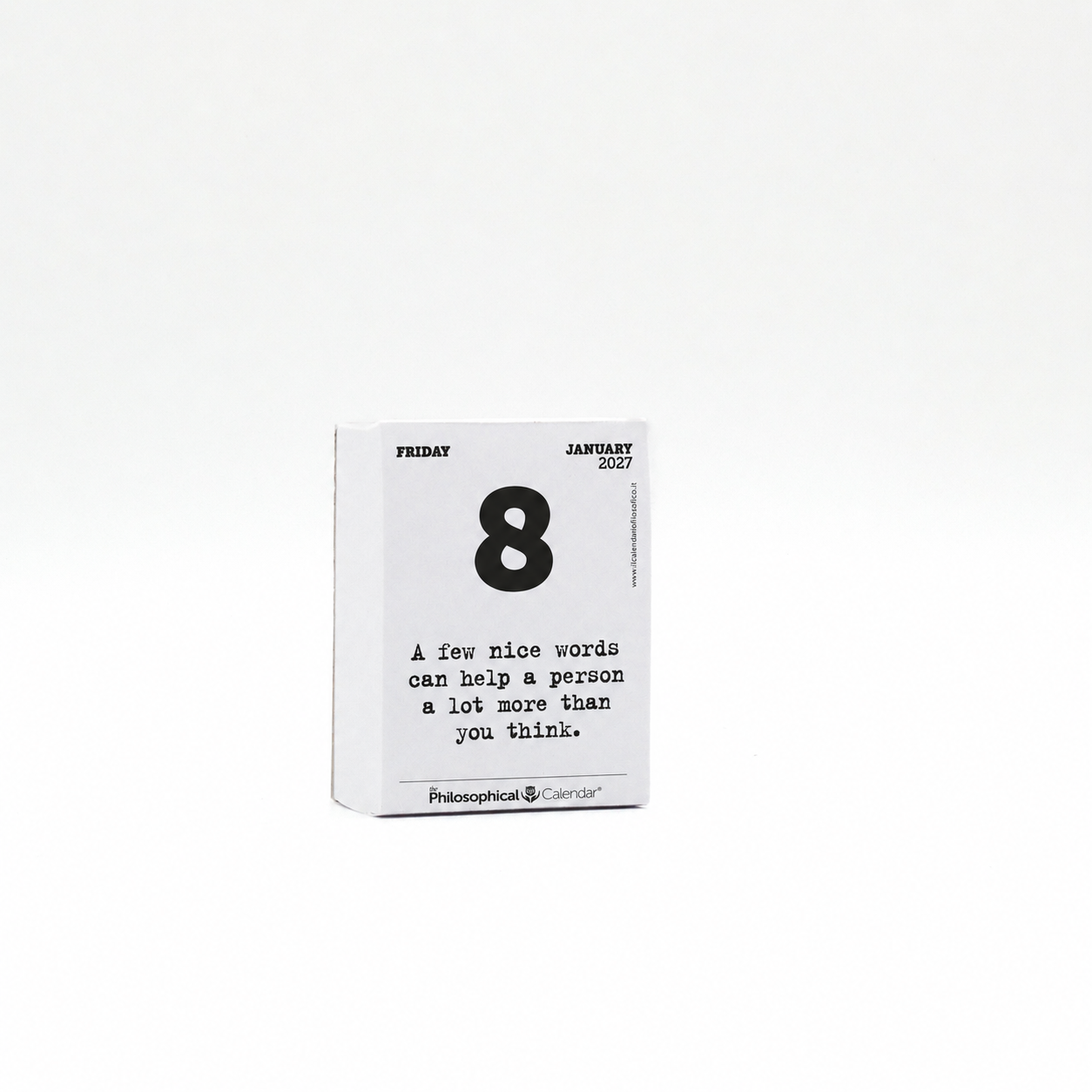 CALENDARIO IN INGLESE 2027 - A8 MIGNON 5,2 x 7,2 CM