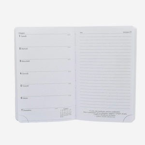 AGENDA FILOSOFICA SETTIMANALE 2026 - MEDIA 13 x 21 CM