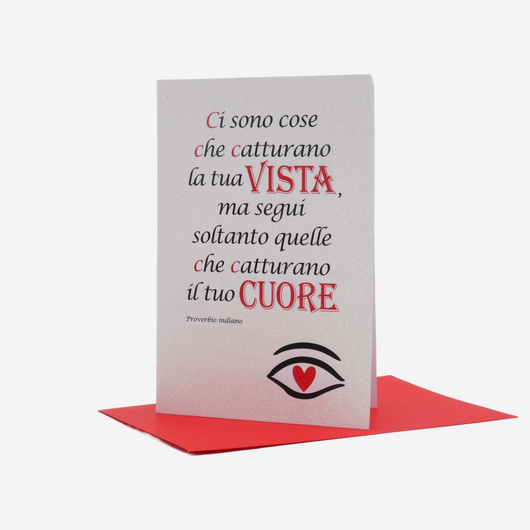 BIGLIETTO D'AUGURI 10 - CUORE