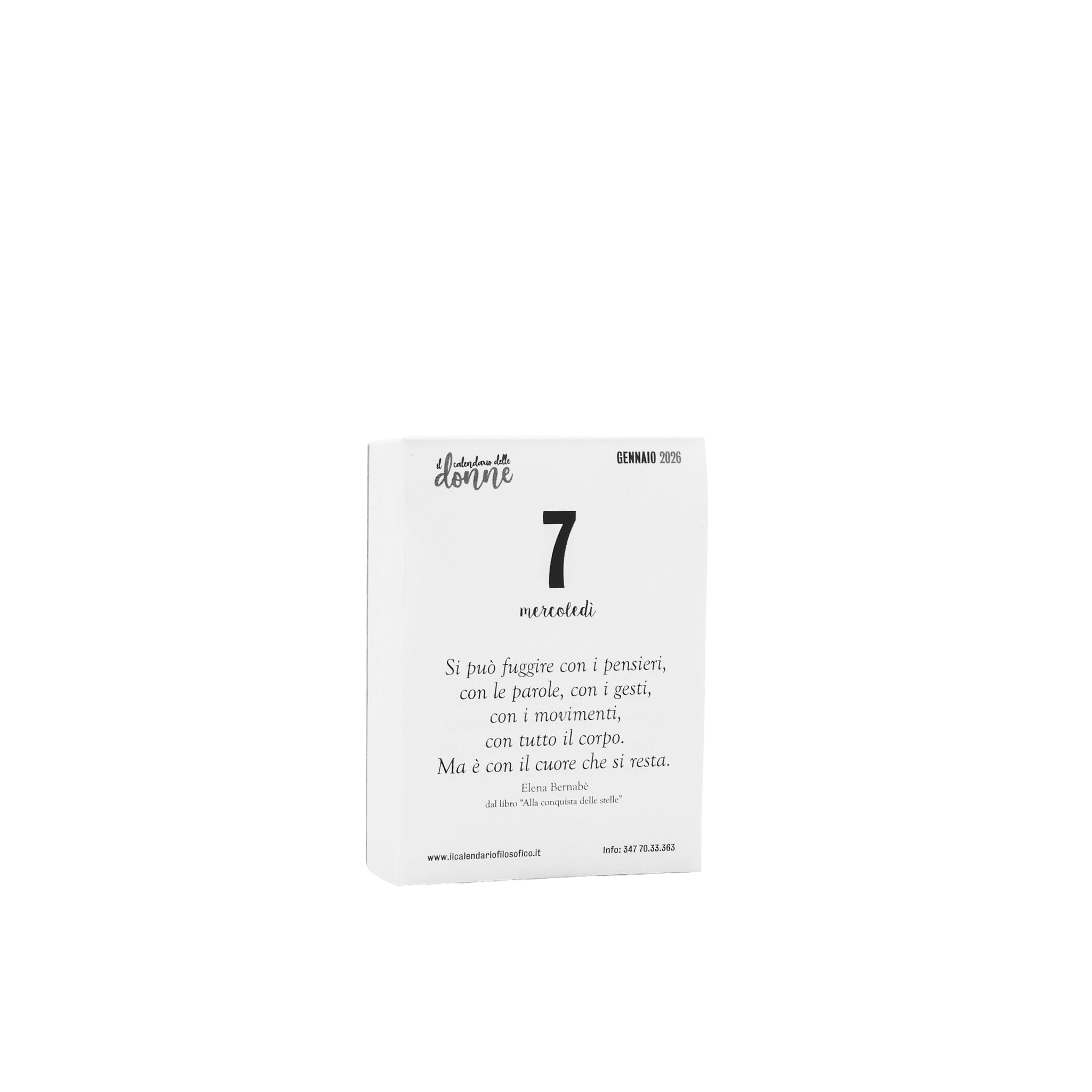 CALENDARIO DELLE DONNE 2026 - MIDI A7 7,4 x 10,5 CM - SENZA SUPPORTO