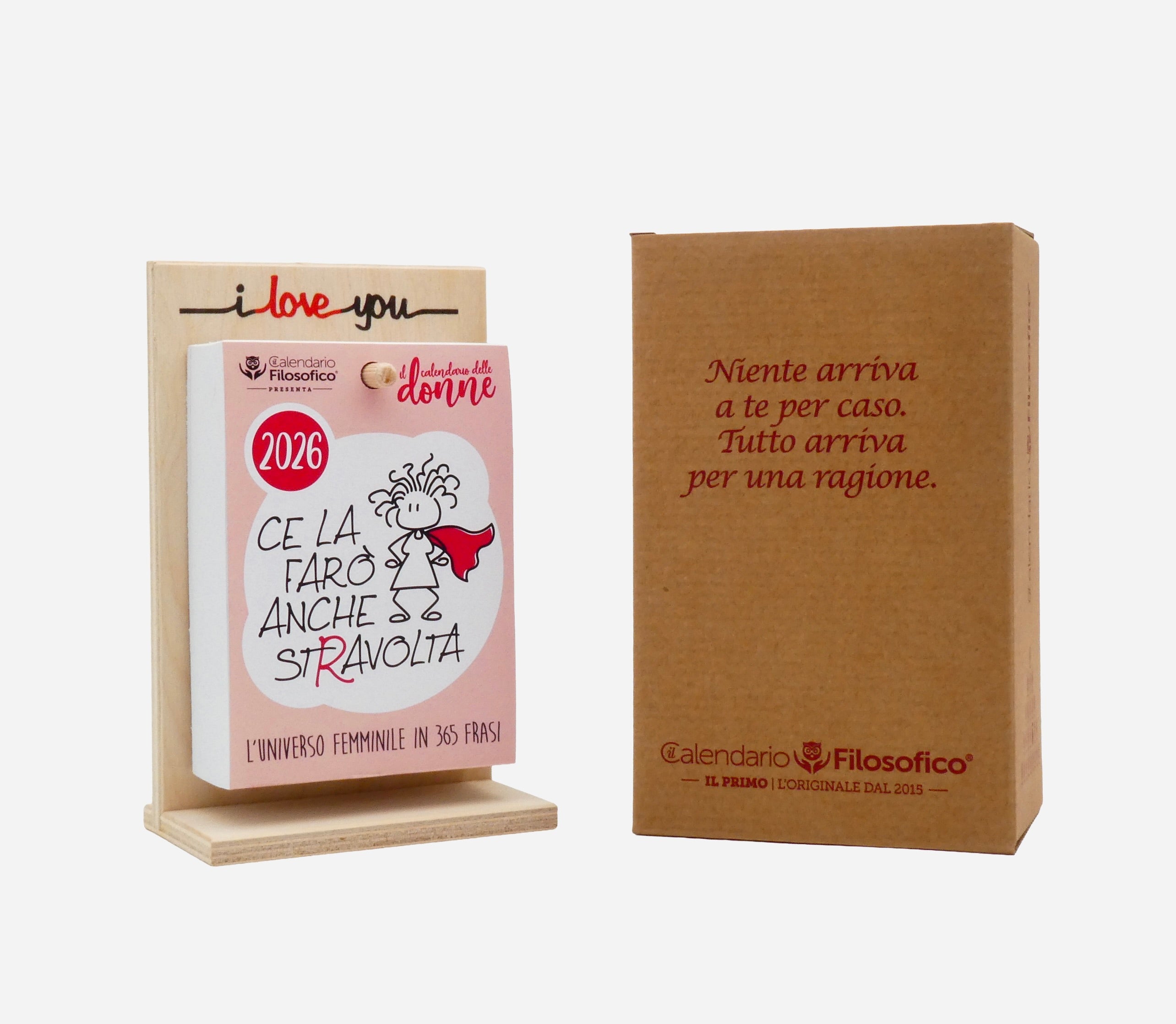 CALENDARIO DELLE DONNE 2026 - A6 PICCOLO 10 x 14 CM - CON SUPPORTO SERIGRAFATO