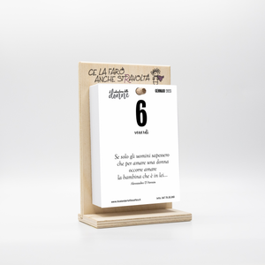 CALENDARIO DELLE DONNE 2025 - A6 PICCOLO 10 x 14 CM - CON SUPPORTO SERIGRAFATO