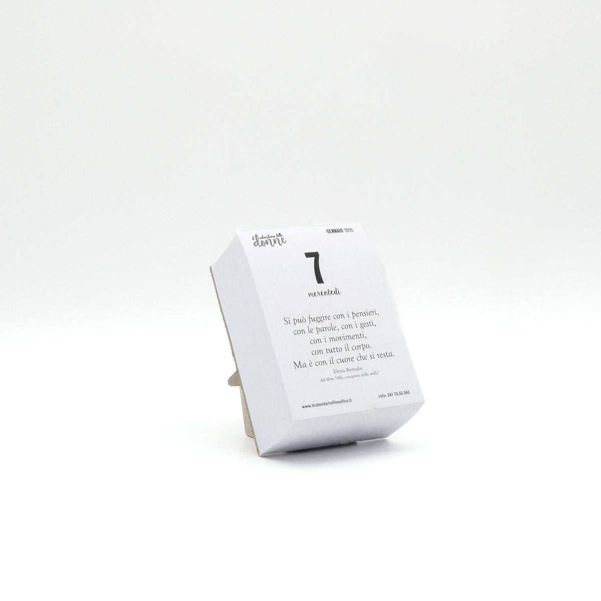CALENDARIO DELLE DONNE 2027 - A7 MIDI 7,4 x 10,5  CM - SUPPORTO IN CARTONE E SCATOLA REGALO