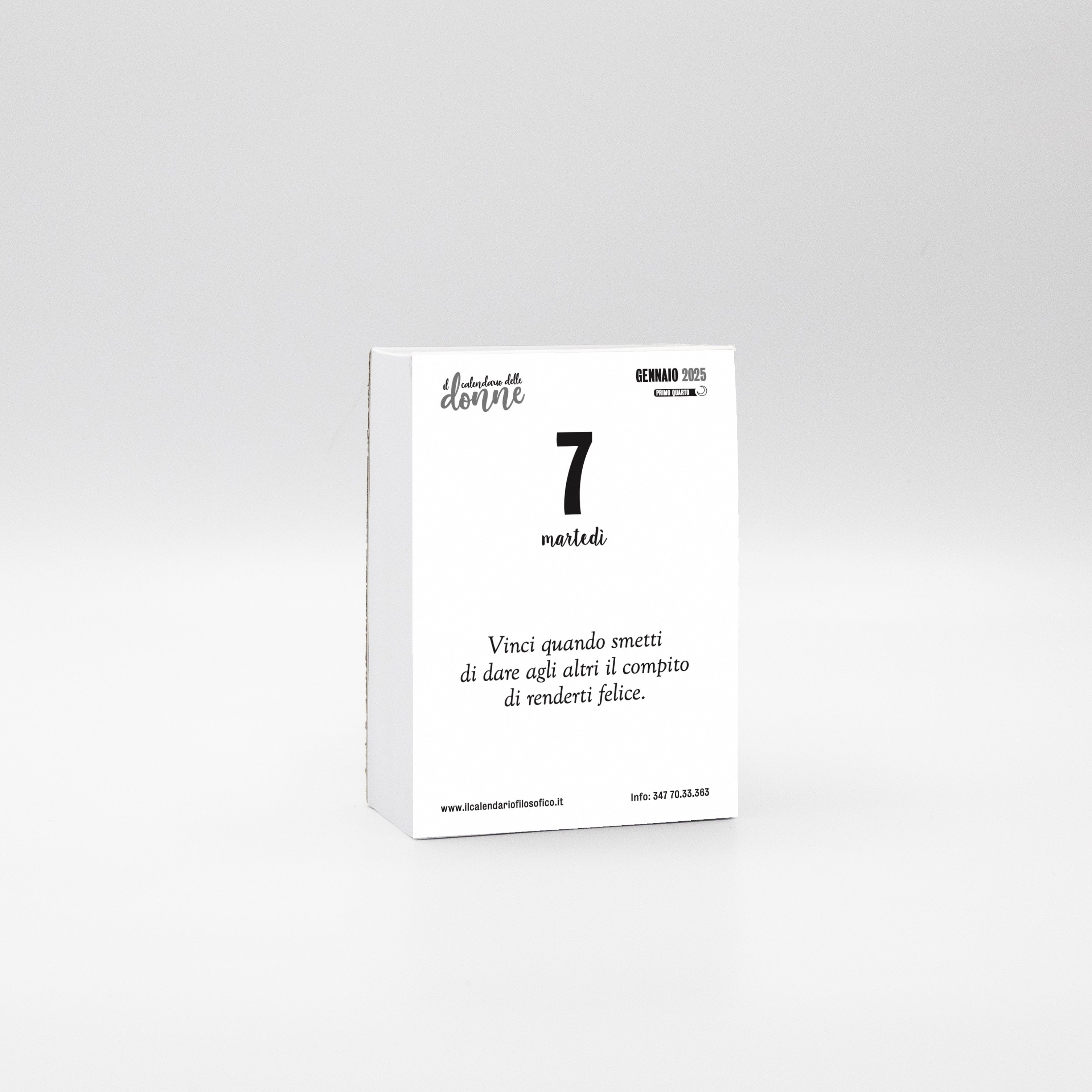 Calendario Delle Donne 2025 - Pensieri Al Femminile Con Supporto, Formato A7 7,5x10,5 Cm - Foto 6