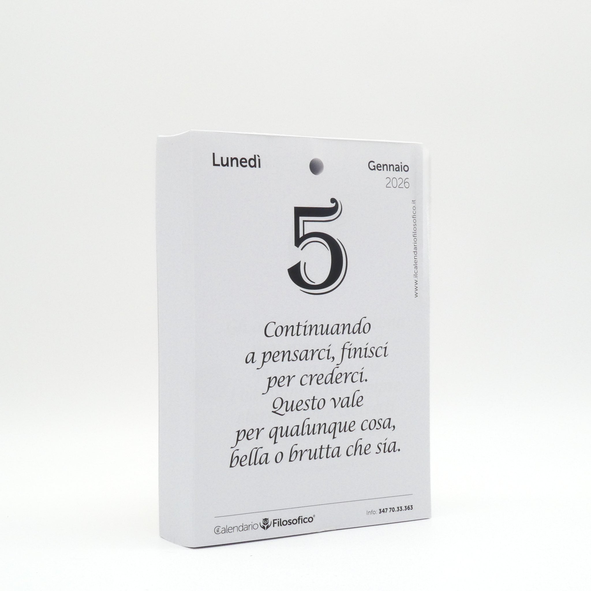 CALENDARIO FILOSOFICO 2026 - A5 MEDIO 15 x 21 CM
