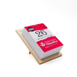 CALENDARIO FILOSOFICO 2026 - A6 PICCOLO 10 x 14 CM - CON SUPPORTO DA SCRIVANIA
