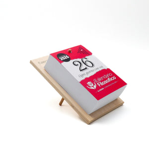 CALENDARIO FILOSOFICO 2026 - A6 PICCOLO 10 x 14 CM - CON SUPPORTO DA SCRIVANIA