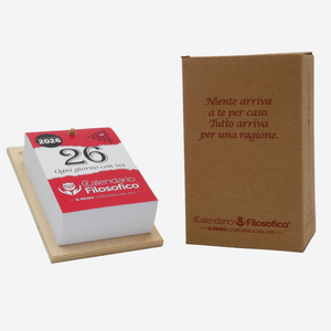 CALENDARIO FILOSOFICO 2026 - A6 PICCOLO 10 x 14 CM - CON SUPPORTO DA SCRIVANIA
