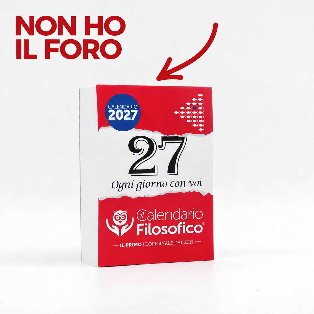 CALENDARIO FILOSOFICO 2027 - A6 PICCOLO 10 x 14 CM - INSERTO SENZA FORO