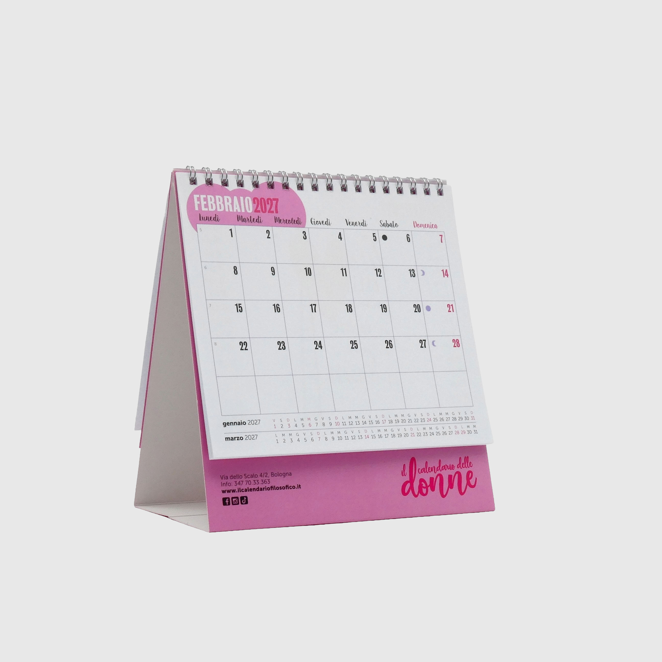 CALENDARIO DELLE DONNE DA TAVOLO 2027 - 13 MESI