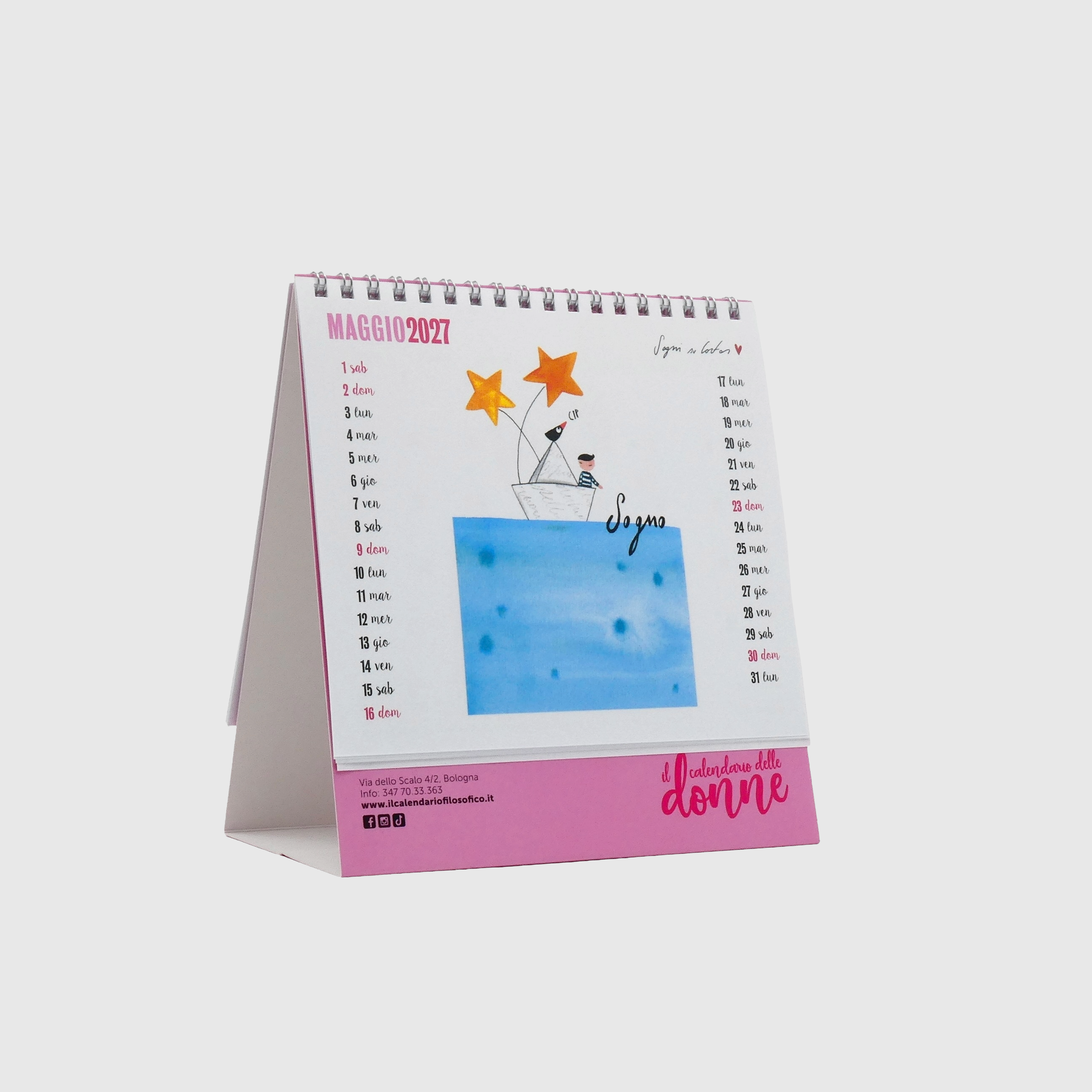 CALENDARIO DELLE DONNE DA TAVOLO 2027 - 13 MESI