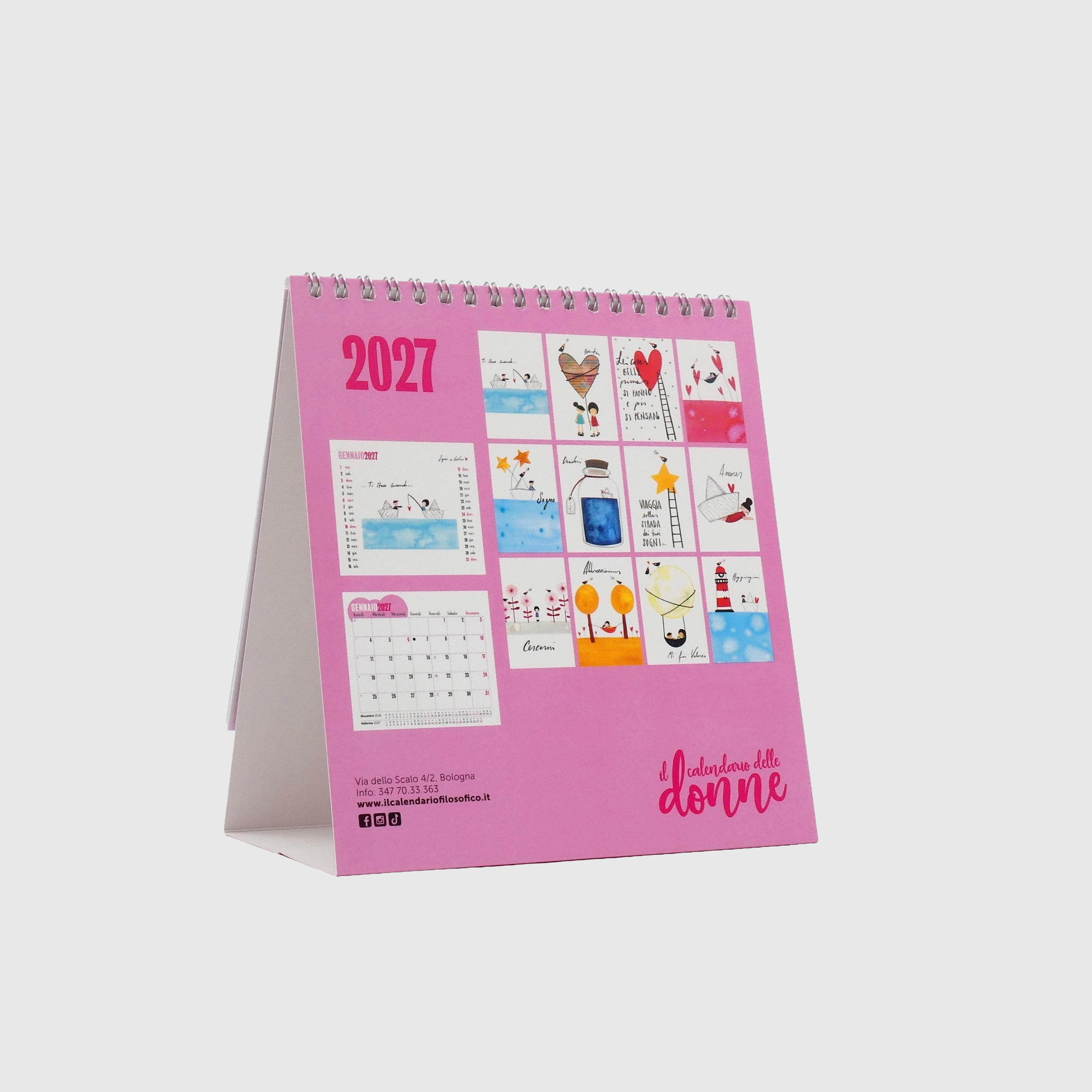 CALENDARIO DELLE DONNE DA TAVOLO 2027 - 13 MESI