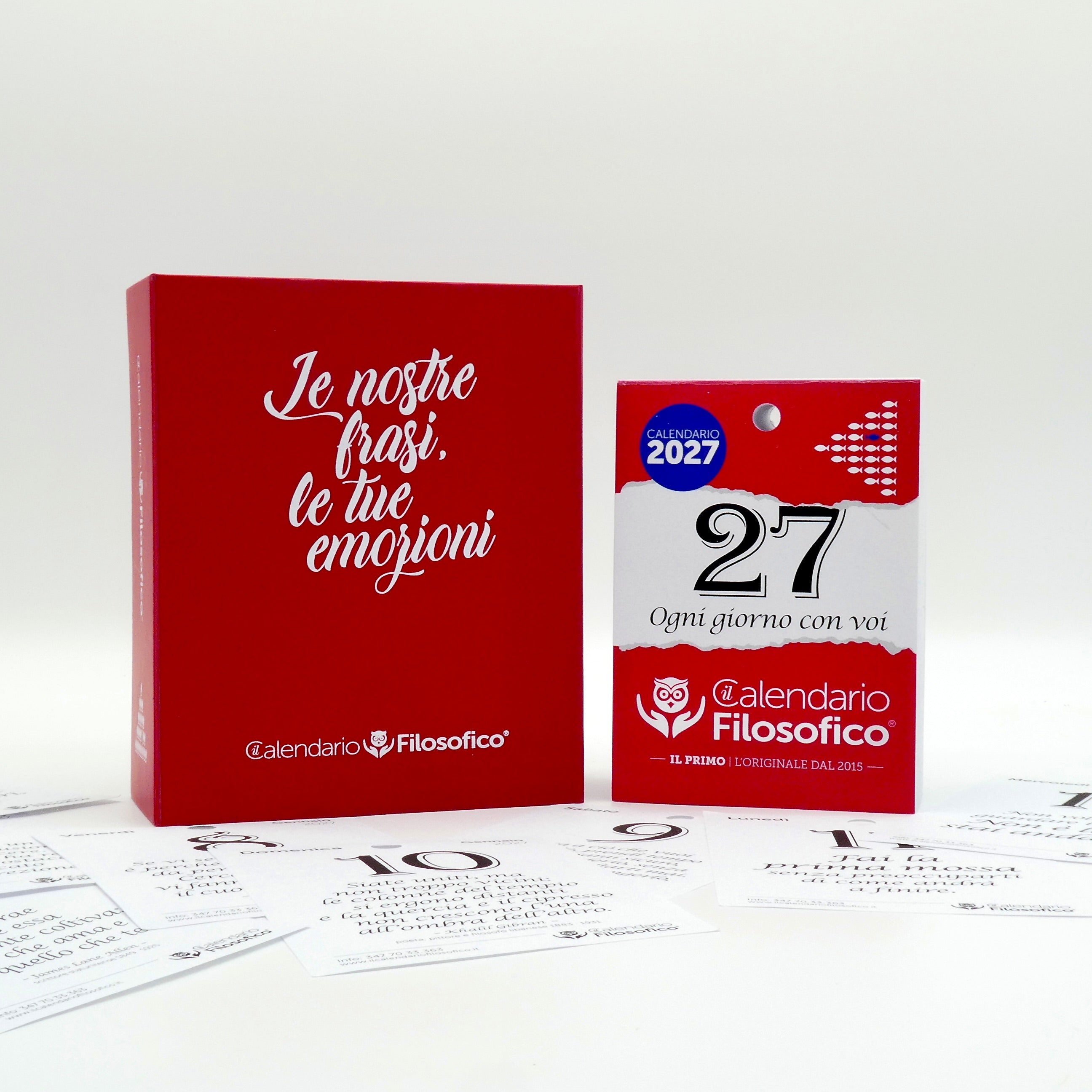 COFANETTO PER LE FRASI DEL CALENDARIO CON INSERTO A6 CALENDARIO FILOSOFICO 2027