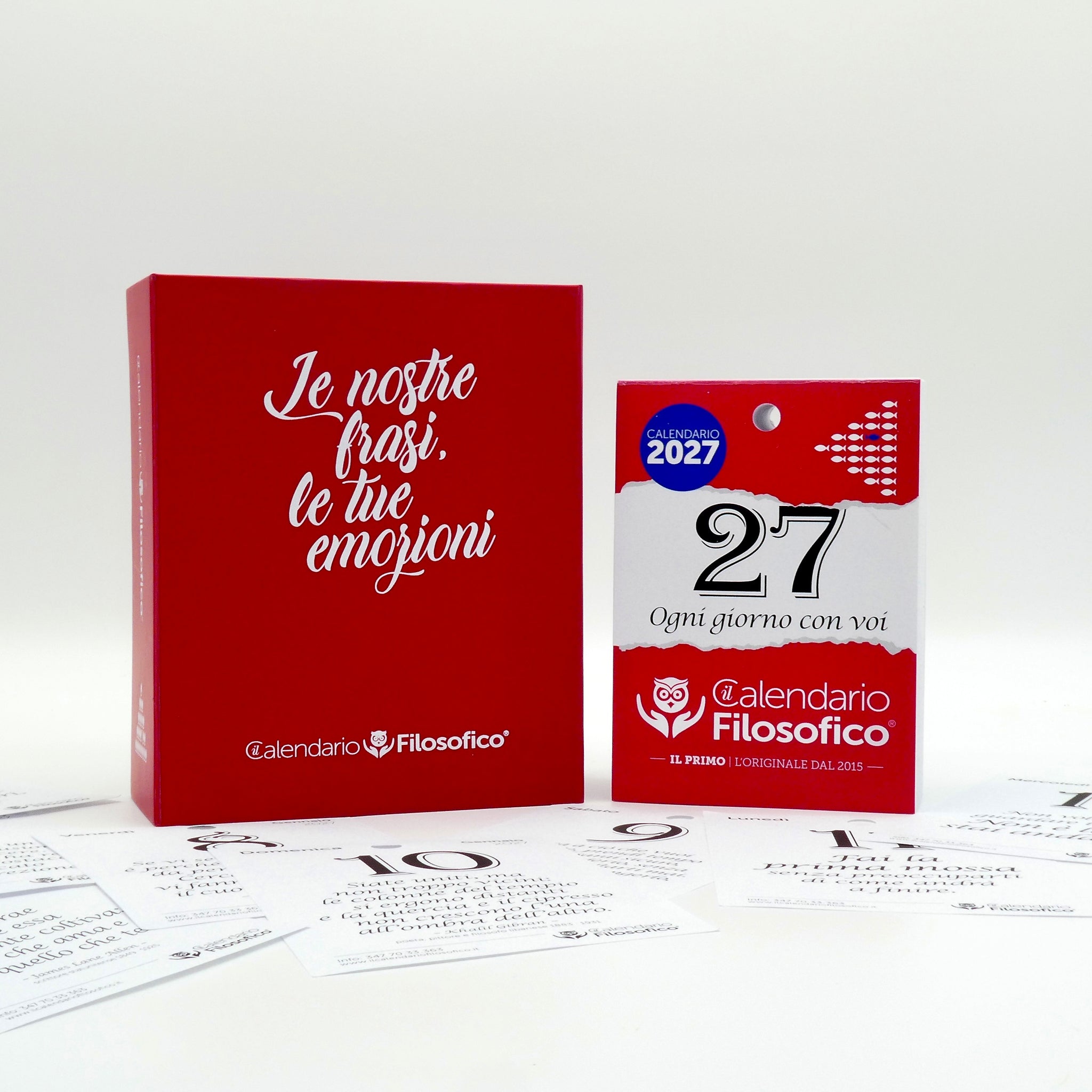 COFANETTO PER LE FRASI DEL CALENDARIO CON INSERTO A6 CALENDARIO FILOSOFICO 2027