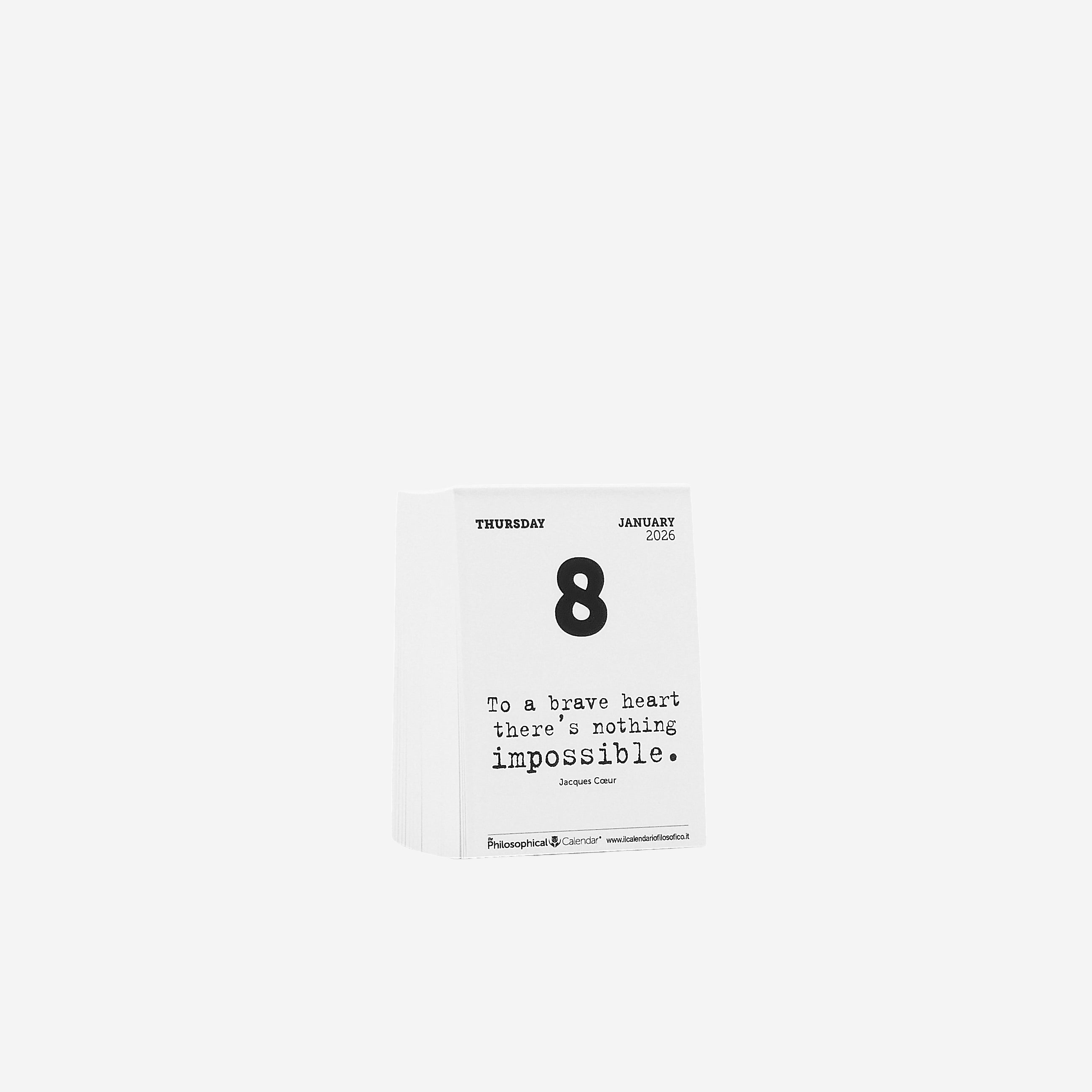 CALENDARIO IN INGLESE 2026 - A8 MIGNON 5,2 x 7,2 CM