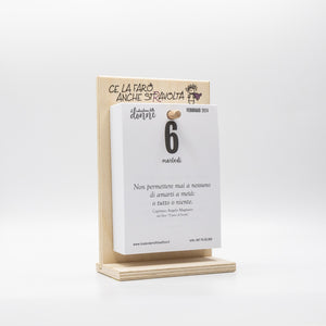 CALENDARIO DELLE DONNE 2024 - A6 PICCOLO 10 x 14 CM - CON SUPPORTO SERIGRAFATO