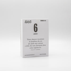 CALENDARIO DELLE DONNE 2024 - A6 PICCOLO 10x14 CM - INSERTO SENZA FORO