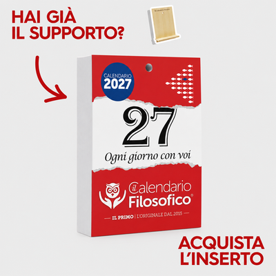CALENDARIO FILOSOFICO 2027 - A4 GRANDE 21 x 30 CM - INSERTO