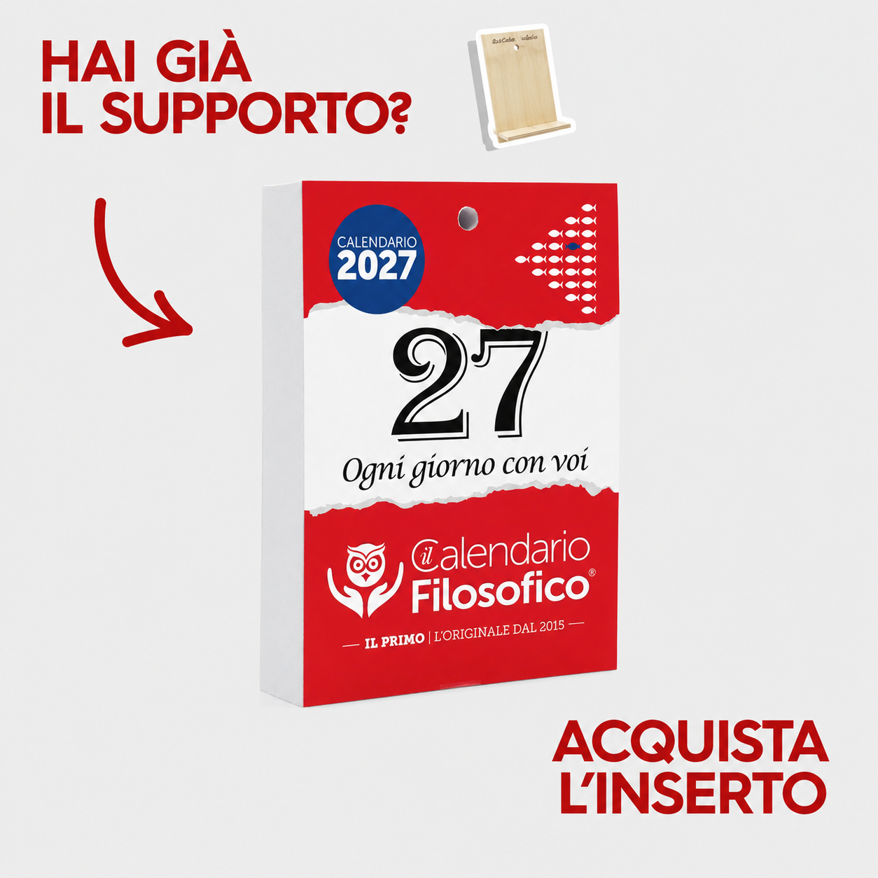CALENDARIO FILOSOFICO 2027 - A5 MEDIO 15 x 21 CM