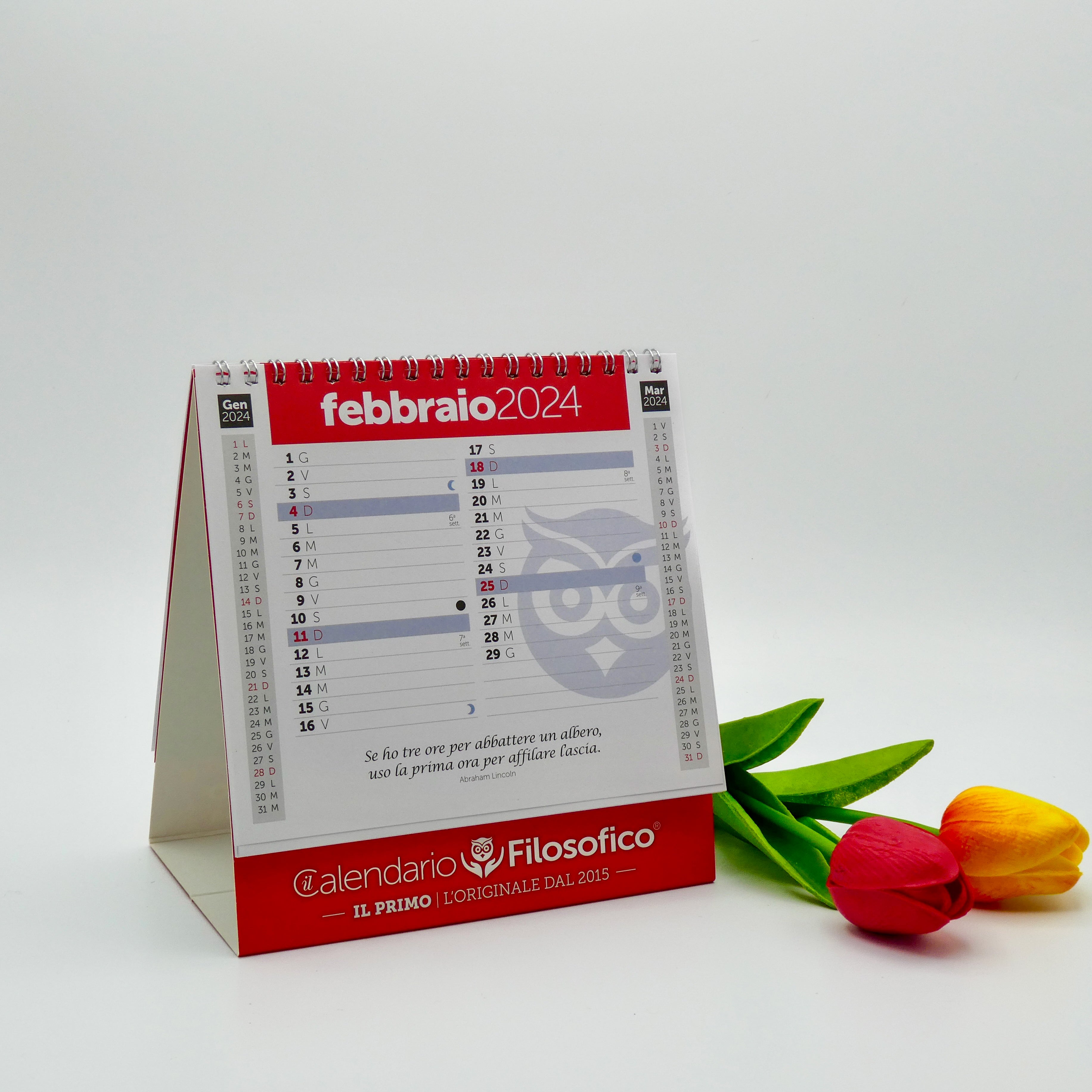 CALENDARIO FILOSOFICO DA TAVOLO 2024  - 13 MESI