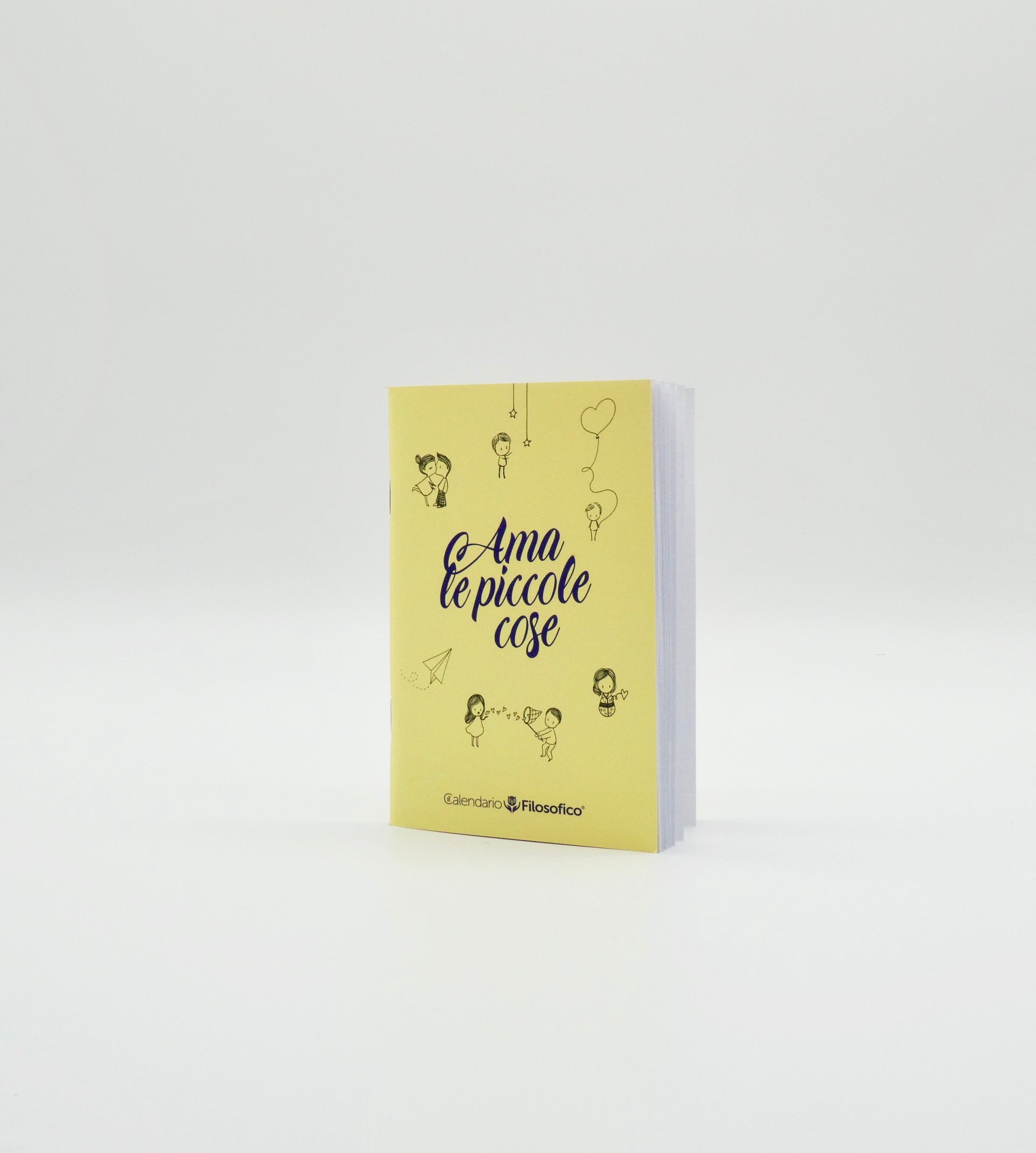 QUADERNO PICCOLO “AMA LE PICCOLE COSE” CON FRASI E PAGINE DECORATE
