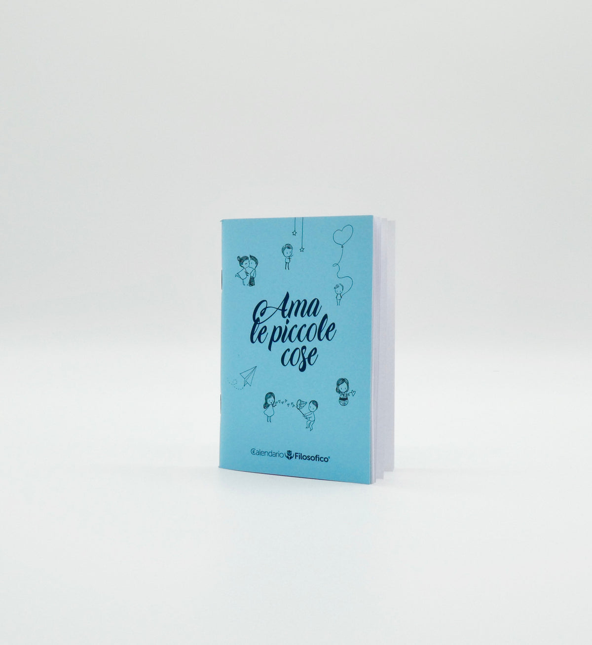 QUADERNO PICCOLO “AMA LE PICCOLE COSE” CON FRASI E PAGINE DECORATE