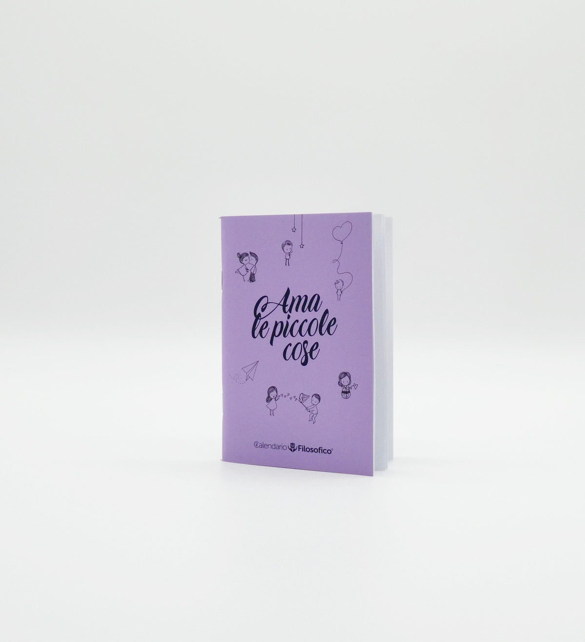 QUADERNO PICCOLO “AMA LE PICCOLE COSE” CON FRASI E PAGINE DECORATE