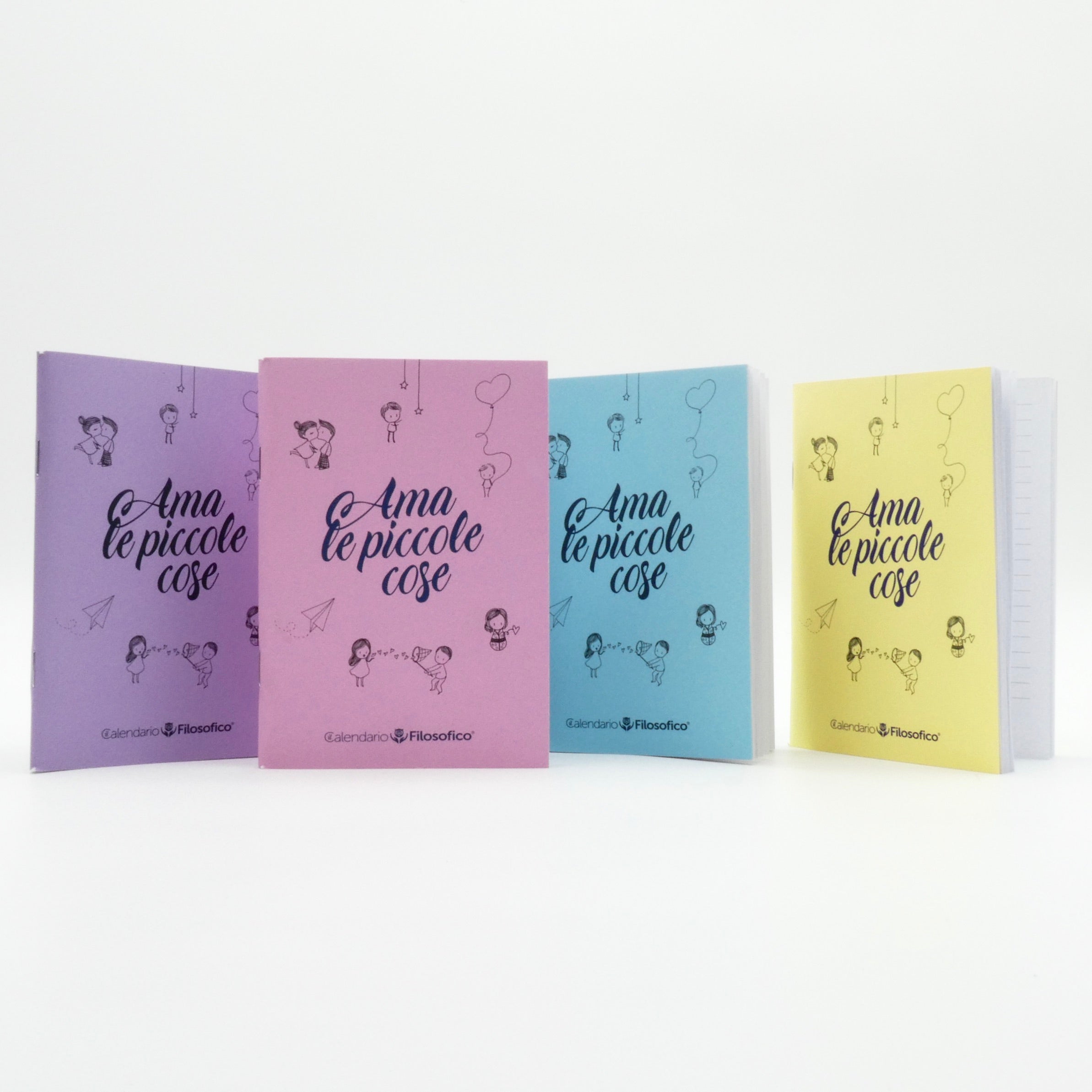 QUADERNO PICCOLO “AMA LE PICCOLE COSE” CON FRASI E PAGINE DECORATE
