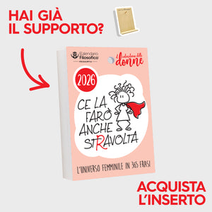 CALENDARIO DELLE DONNE 2026 - A6 PICCOLO 10x14 CM - INSERTO