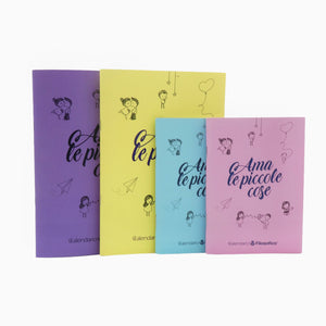 Kit “Ama le Piccole Cose” – 2 Quaderni Grandi + 2 Piccoli