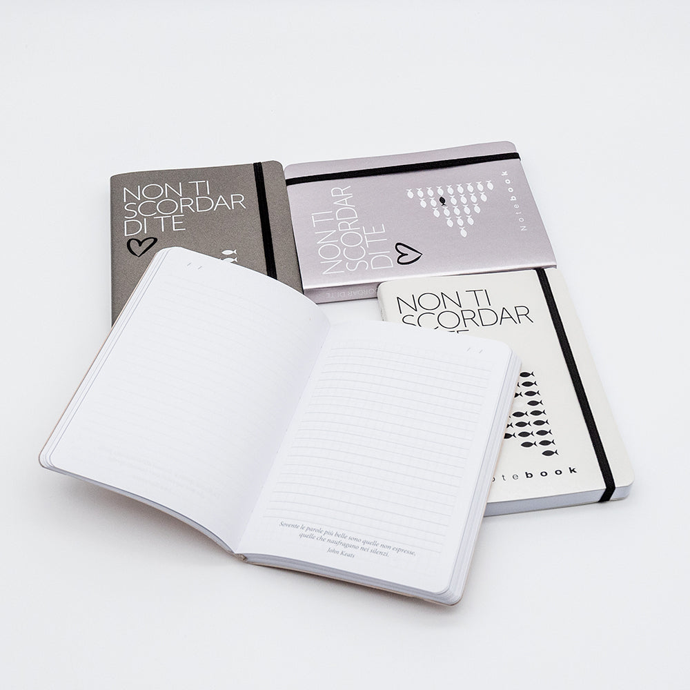 NOTEBOOK "NON TI SCORDAR DI TE" CON FRASI FILOSOFICHE