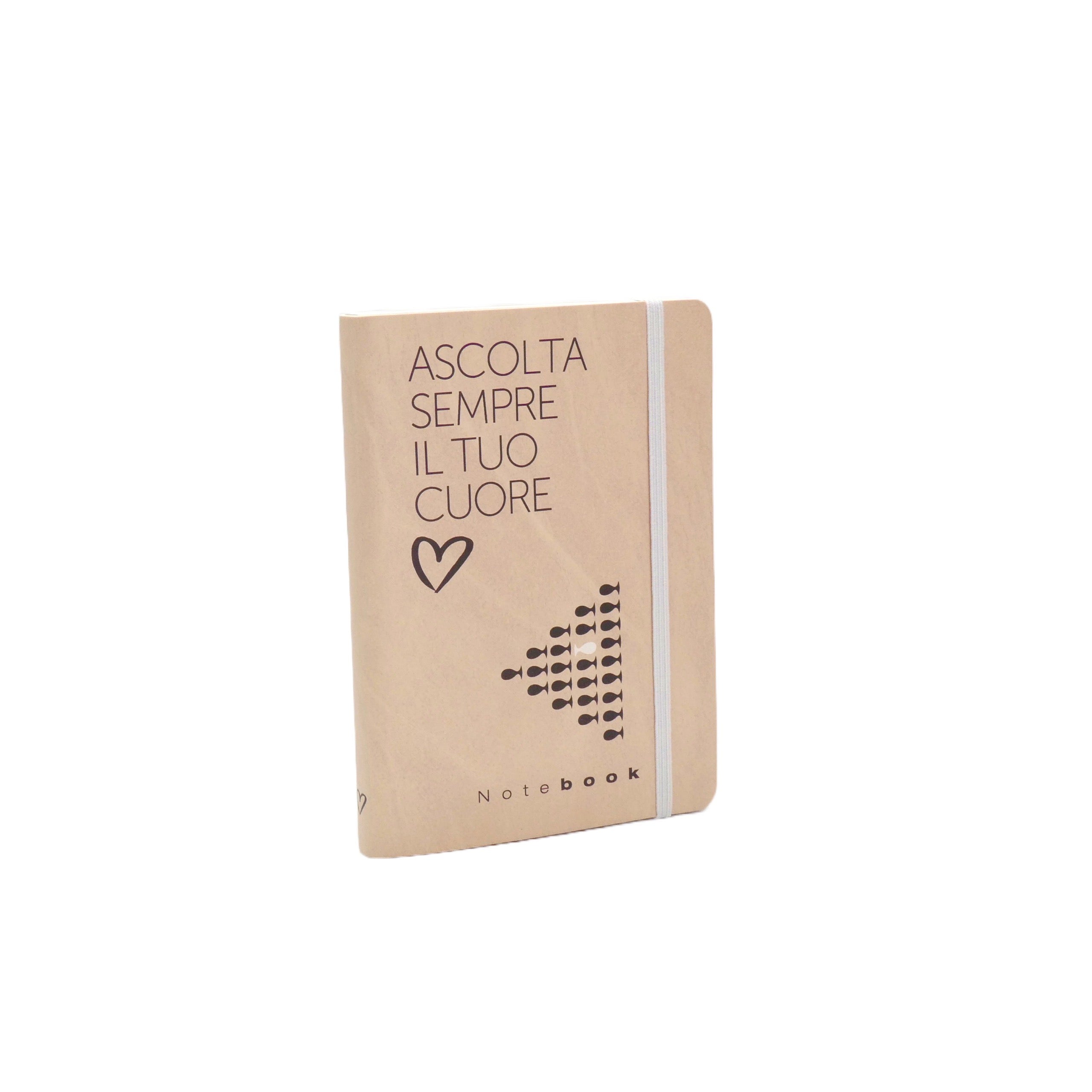 NOTEBOOK “ASCOLTA SEMPRE IL TUO CUORE” CON FRASI FILOSOFICHE