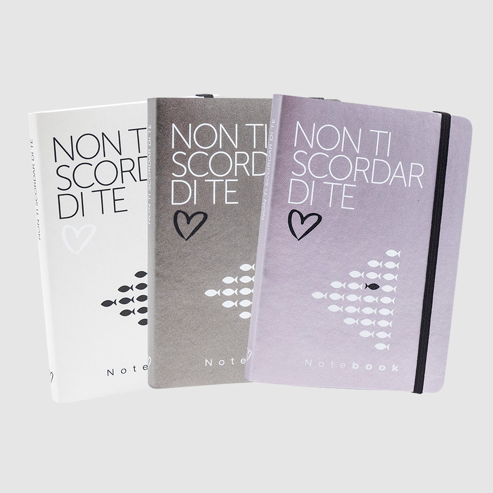 NOTEBOOK "NON TI SCORDAR DI TE" CON FRASI FILOSOFICHE